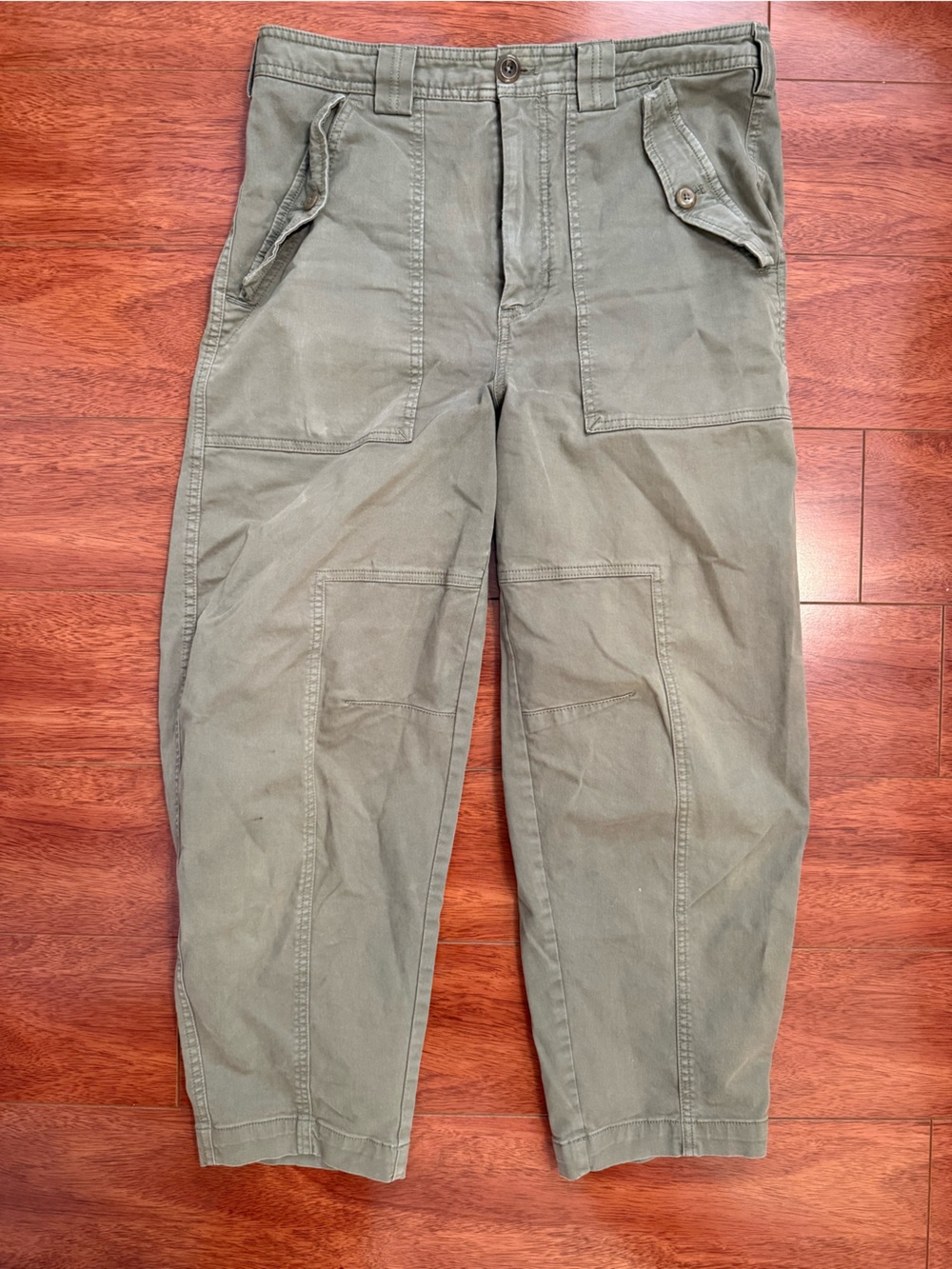 GAP Olive Cargo Pants with Patch Pockets